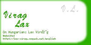 virag lax business card